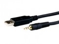 FTDI TTL-232R-3V3-AJ Cable with audio jack connector with +3.3V based TX, and RX signalling